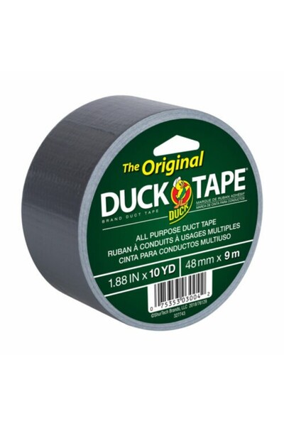 DUCK شريط لاصق متعدد الأغراض باللون الرمادي 1.88 بوصة × 10 ياردات