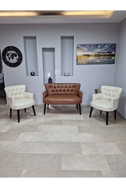 WATERYBROOK Deri Ofis Koltuk Takimi Mobilya Takımı Balkon Koltuğu Ofis Büro K...