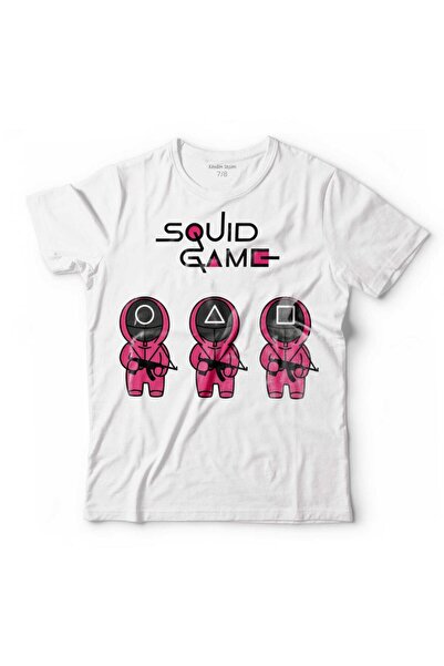 Kendim Seçtim Joc Calamar Roșu Verde Roșu Verde Lumină Desene Animat Tricou p...