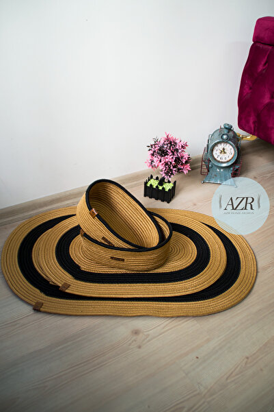 AZR HOME DESİGN JUTĂ, PALĂRIE DE PĂTRUNDĂ, SET DE COLOANE DE BAIE, SET DE COȘURI
