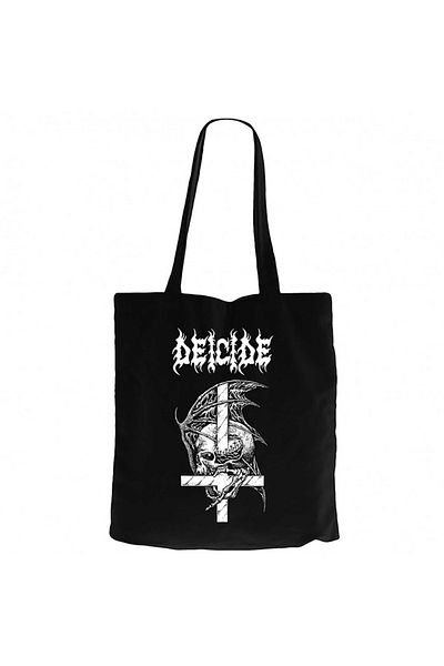 Z zepplin Deicide Design Black Zippered Cloth Bag Gabardine