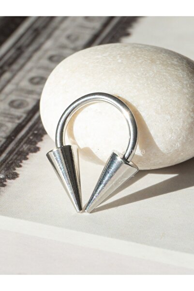 MORNEVA Cerrahi Çelik | Orta Boy Sivri Uçlu Yarım Halka Helix Septum Piercing...