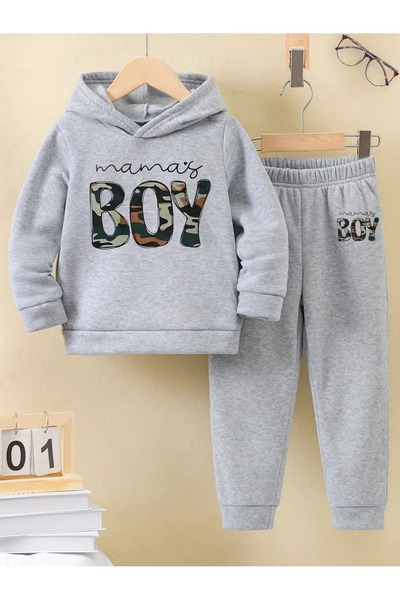 Nebulaa Tekstil Set de trening pentru copii din bumbac, cu glugă, cu glugă, i...