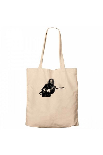 Z zepplin Metallica Kirk Hammett Cream Zippered Cloth Bag Gabardine