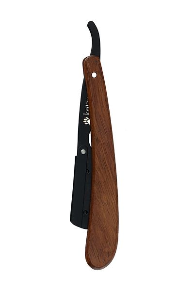 Katze U-011 Wooden Handle Steel Razor Holder Cover Beard Razor