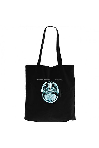 Z zepplin Breaking Benjamin Dear Agony Black Canvas Tote Bag