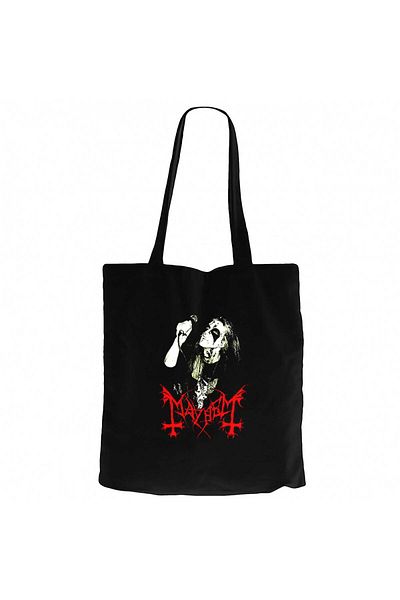 Z zepplin Mayhem Rotten Dead Black Canvas Tote Bag