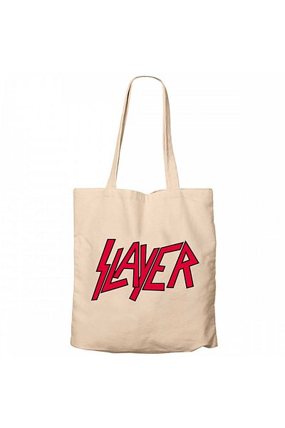 Z zepplin Slayer Logo Classic Cream Zippered Cloth Bag Gabardine