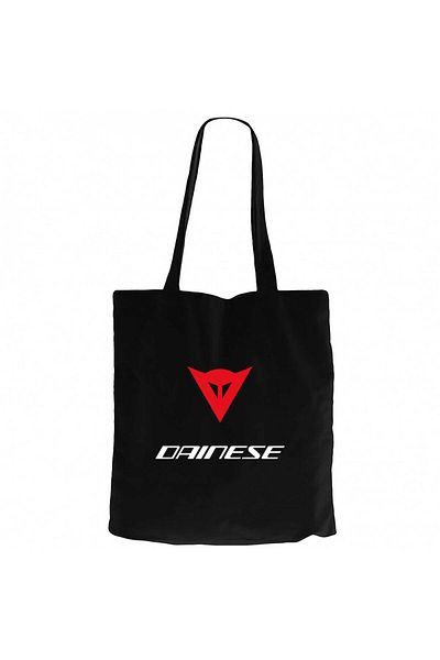 Z zepplin Dainese Motorcycle Black Canvas Tote Bag