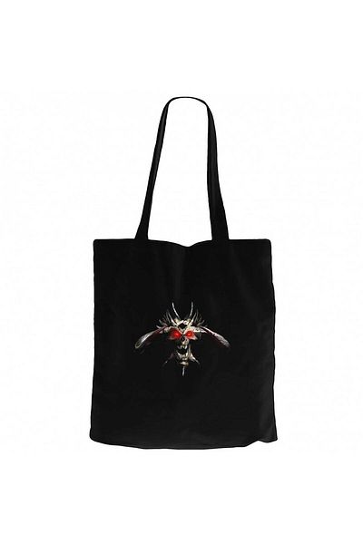 Z zepplin Diablo Hellfire Diabloii Black Canvas Tote Bag