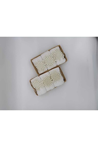 esintihandmade 3 Lü Sepetli Havlu Dekoratif Ve Şık Tasarım Hediyelik