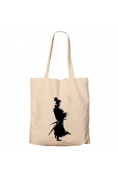 Z zepplin Τσάντα από καμβά κρέμα πορτραίτου Samurai Musashi