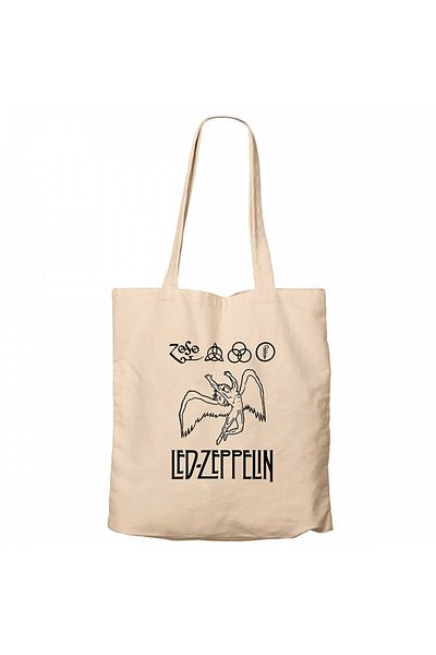 Z zepplin Led Zeppelin Zoso Cream Canvas Tote Bag