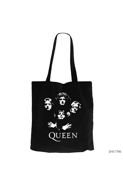 Z zepplin Queen Group Μαύρη υφασμάτινη τσάντα με φερμουάρ Gabardine