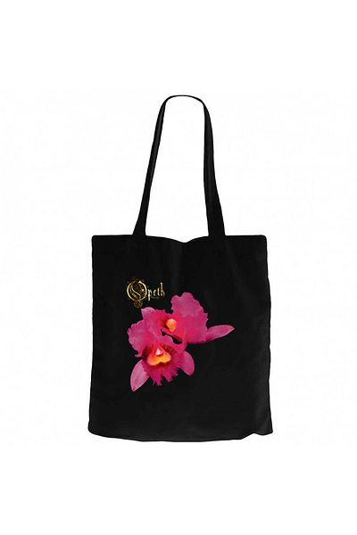 Z zepplin Opeth Orchid Black Canvas Tote Bag