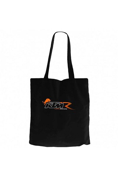Z zepplin KTM Supermotard Μαύρη υφασμάτινη τσάντα με φερμουάρ Gabardine