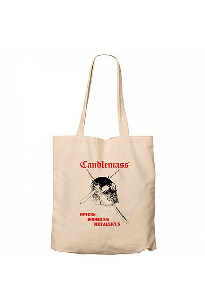 Z zepplin Candlemass Epicus Doomicus Metallicus Cream Zippered Cloth Bag Gabardine