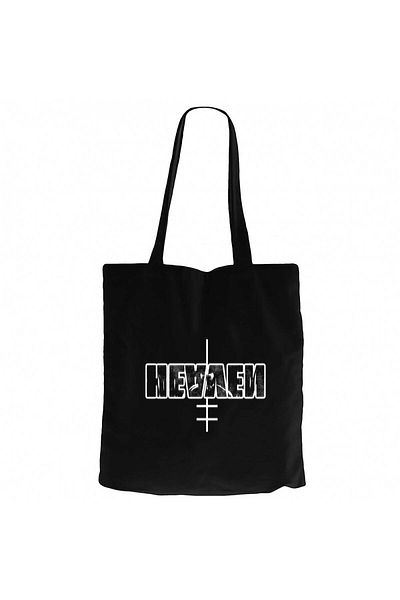Z zepplin Marilyn Manson Heaven Black Canvas Tote Bag