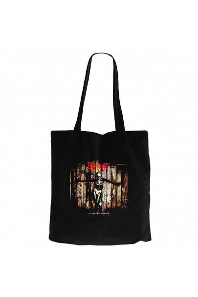 Z zepplin Slipknot 5 The Gray Chapter Black Canvas Tote Bag