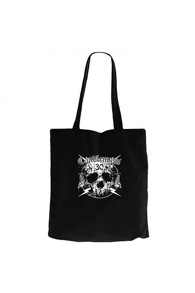 Z zepplin Candlemass Doom Metal Long Sleeve Black Canvas Tote Bag