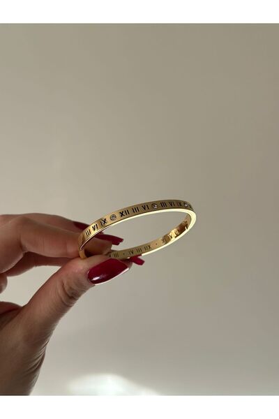 Maide Jewelry Roma Rakamlı Kelepçe Bileklik Sevgiliye Hediye