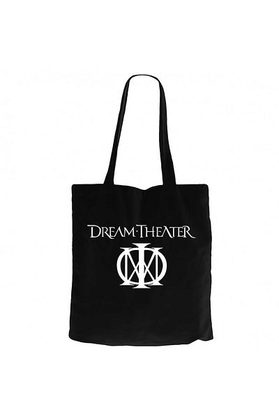 Z zepplin Dream Theater Logo 3 Black Zippered Cloth Bag Gabardine