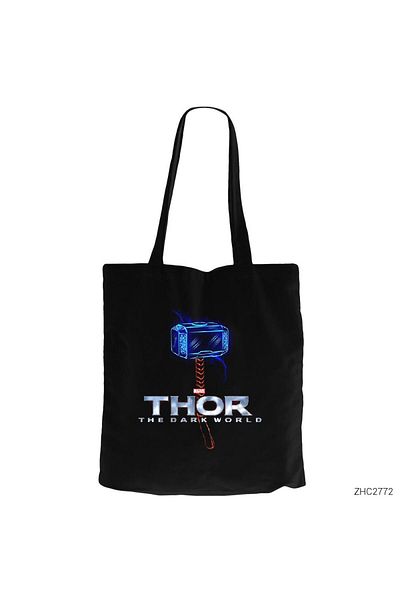 Z zepplin Thor Mjolnir 2 Μαύρη υφασμάτινη τσάντα με φερμουάρ Gabardine