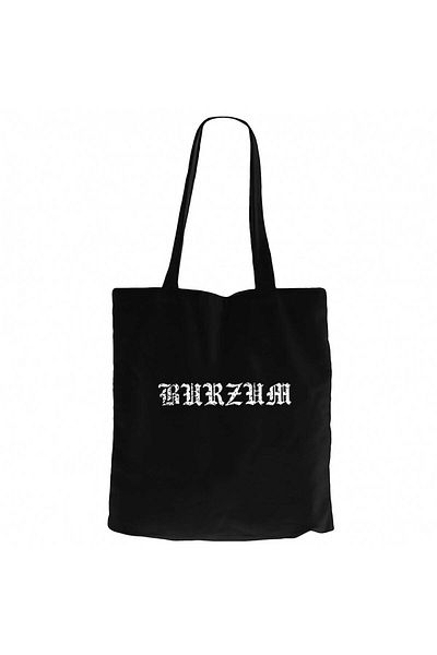 Z zepplin Burzum Logo Text Black Canvas Tote Bag