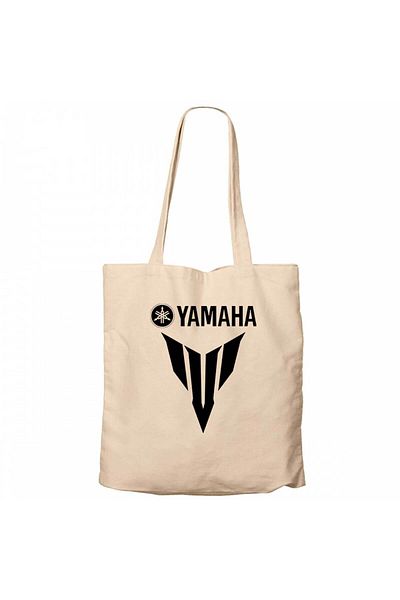 Z zepplin Yamha Mt07 Black Cream Zippered Cloth Bag Gabardine