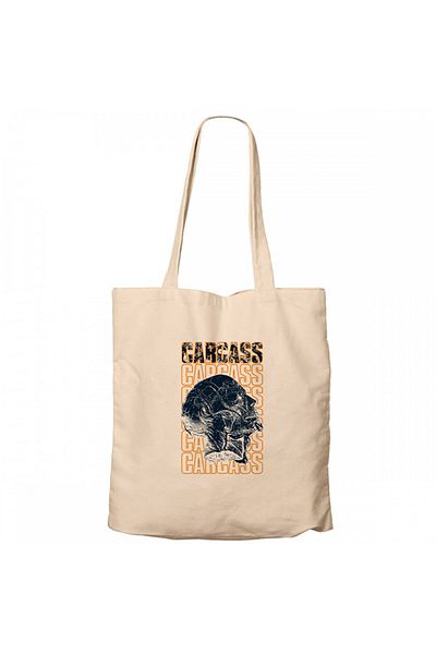Z zepplin Carcass Human Cream Canvas Tote Bag