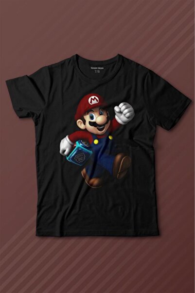 Kendim Seçtim تي شيرت جديد مطبوع عليه سوبر ماريو بروس ماريو للأطفال