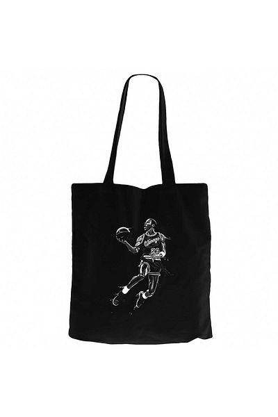 Z zepplin Michael Jordn Black Black Zippered Cloth Bag Gabardine