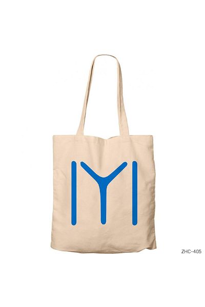 Z zepplin Kayi Size White Cream Zippered Cloth Bag Gabardine