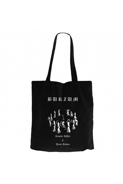 Z zepplin Burzum Graphic Μαύρη υφασμάτινη τσάντα με φερμουάρ Gabardine