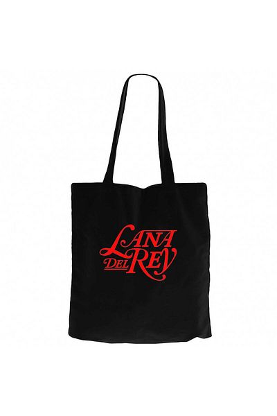 Z zepplin Lana Del Rey Logo Black Canvas Tote Bag