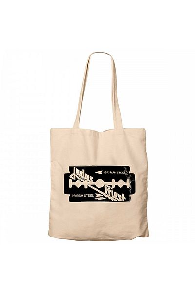 Z zepplin Τσάντα Tote από καμβά Judas Priest Black Steel Cream