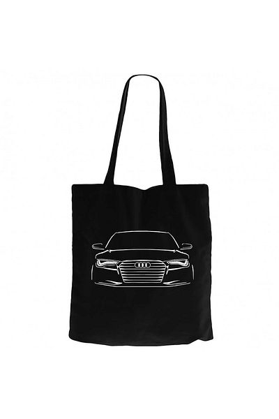 Z zepplin Audi Rs6 Μαύρη υφασμάτινη τσάντα με φερμουάρ Gabardine