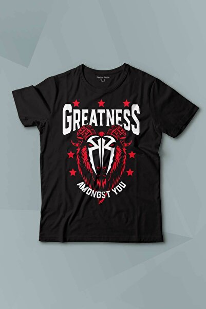 Kendim Seçtim Παιδικό μπλουζάκι Greatness Roman Reigns Gym Sports Fitness Μαύ...