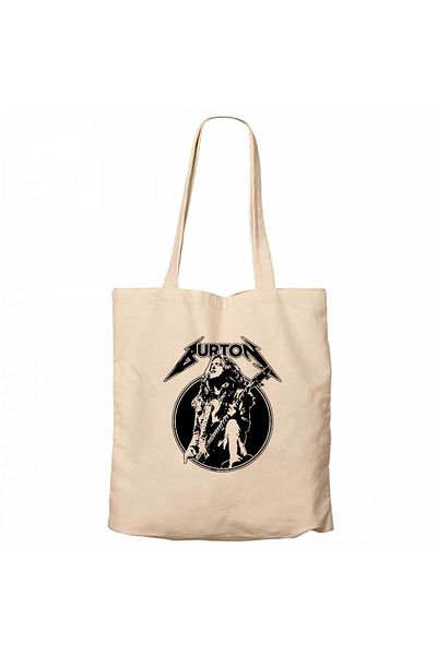 Z zepplin Τσάντα από καμβά κρέμα κιθάρας Metallica Cliff Burton