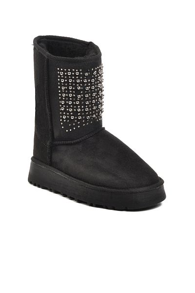 AYAKMOD Black Suede Women's Boots