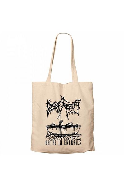 Z zepplin Dying Fetus Bathe in Entrails Cream Zippered Cloth Bag Gabardine