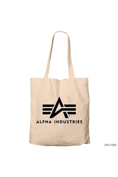 Z zepplin Alpha Industries Cream Zippered Cloth Bag Gabardine