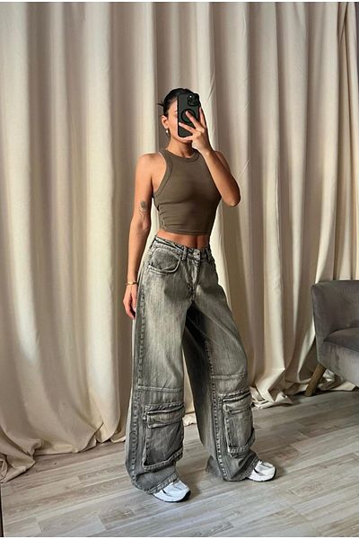 DENİKK ΠΑΝΤΕΛΟΝΙ BAGGY JEAN PALAZZO ΕΙΔΙΚΗΣ ΣΧΕΔΙΑΣΜΗΣ TREND