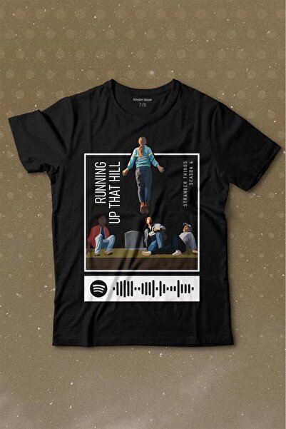 Kendim Seçtim Stranger Things Sezona 4 T-shirt sa natpisom "Running Up That H...