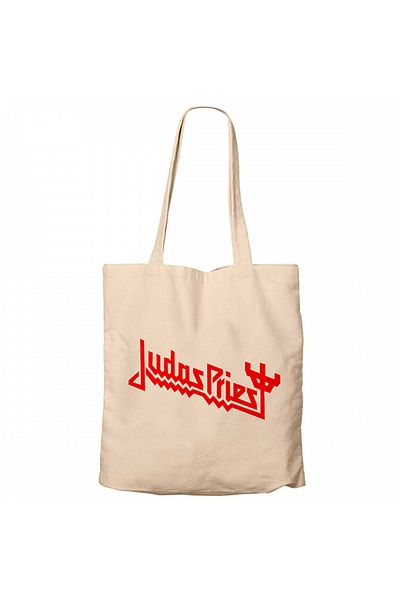 Z zepplin Judas Priest Logo 3 Cream Canvas Tote Bag