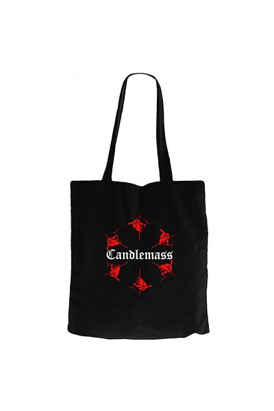 Z zepplin Candlemass Μαύρη υφασμάτινη τσάντα με φερμουάρ Gabardine