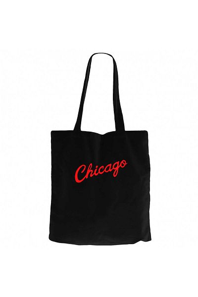 Z zepplin Chicago Summer Black Canvas Tote Bag