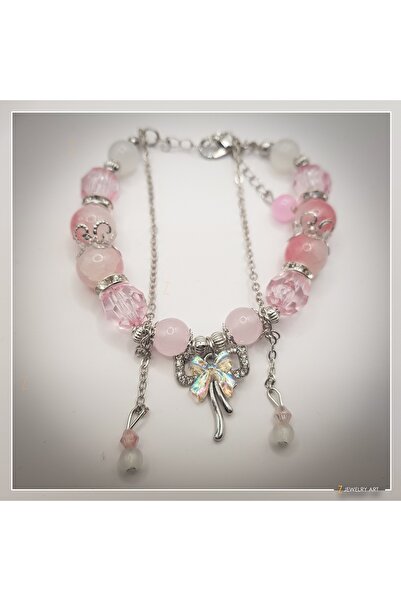 Z Jewelry Design Mukti - Zirkon Taşlı Fiyonk Charm Bileklik