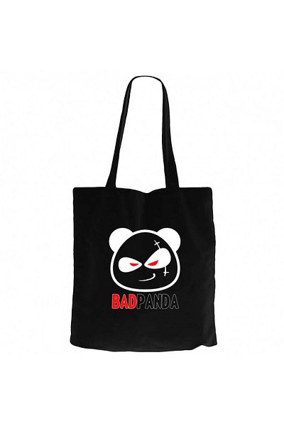 Z zepplin Baby Bad Panda Μαύρη υφασμάτινη τσάντα με φερμουάρ Gabardine