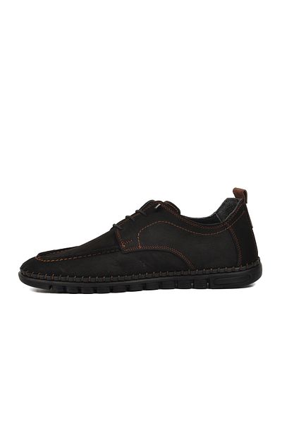AYAKMOD Black Nubuck Men's Casual Shoes